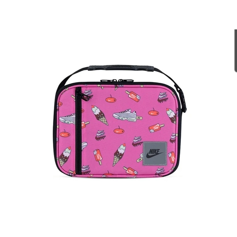 Nike Swoosh Hard Shell Lunch Box 4L Playful Pink Insulated School Bag